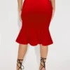 Jupe trompette slim décontractée Jupe trompette slim décontractée, jupe taille haute de couleur unie, vêtements pour femmes 26 décembre 2024 Kotazando