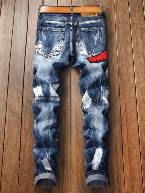 Pantalon en jean délavé style punk pour homme Pantalon en jean délavé style punk pour homme, streetwear tendance 18 août 2024 Kotazando