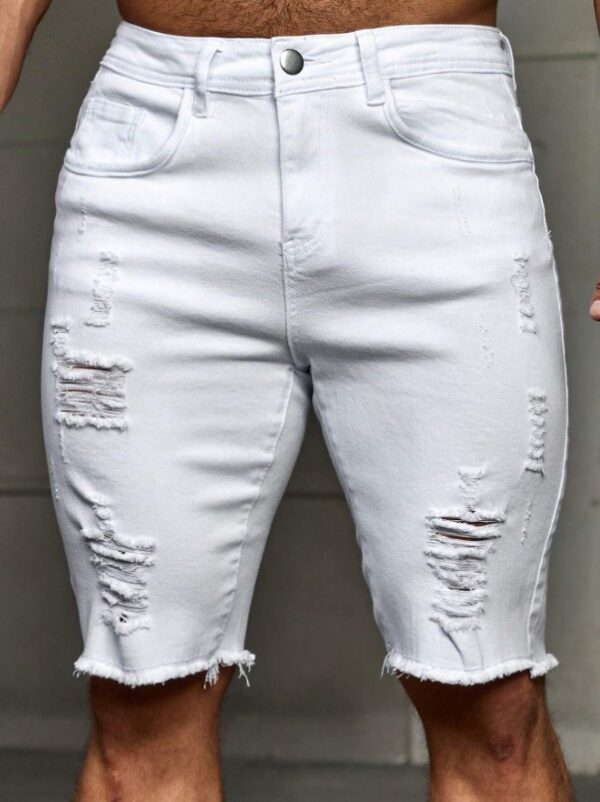 Short en jean blanc pour homme avec détails usés et poches à empiècements Short en jean blanc pour homme avec détails usés et poches à empiècements 16 août 2024 Kotazando