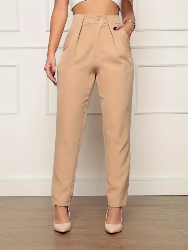 Pantalon à poches inclinées de couleur unie Pantalon à poches inclinées de couleur unie, vêtements pour femmes août 8, 2024 Kotazando