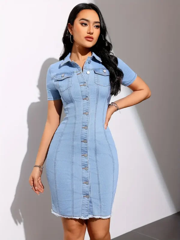 Robe en jean sexy pour femme - Jean boutonné à manches courtes et ourlet effiloché pour une tenue décontractée Robe en jean sexy pour femme - Jean boutonné à manches courtes et ourlet effiloché pour une tenue décontractée août 14, 2024 Kotazando