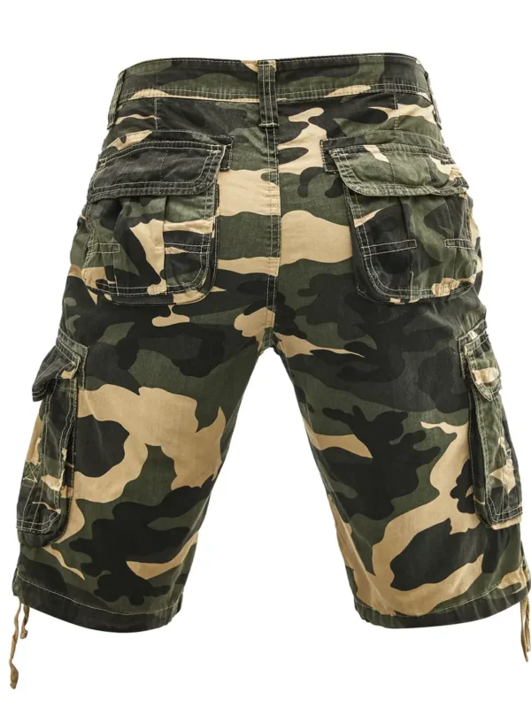 Short cargo imprimé camouflage pour homme pour l'été, short de sport d'extérieur tendance et décontracté – Image 4