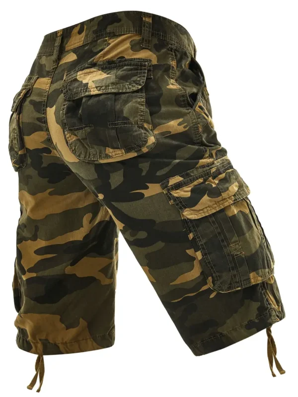 Short cargo imprimé camouflage pour homme pour l'été, short de sport d'extérieur tendance et décontracté