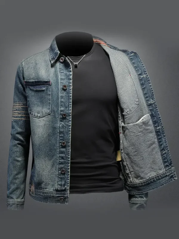 Veste en jean rayée unie pour homme avec poches poitrine Veste en jean rayée unie pour homme avec poches poitrine 17 août 2024 Kotazando