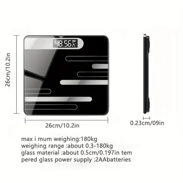 Balance électronique Balance électronique, balance de santé numérique intelligente, balance de poids au sol de précision, balance corporelle numérique en verre à écran LCD, outils de salle de bain 3 octobre 2024 Kotazando