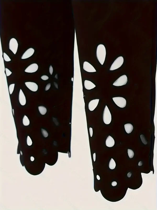 Leggings taille haute de couleur unie – Image 5