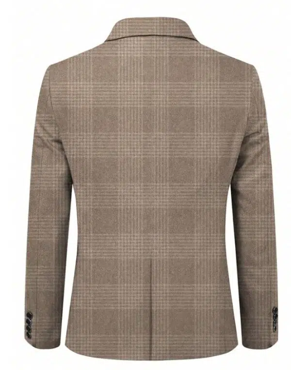 Blazer décontracté à manches longues et revers crantés pour homme – Image 5