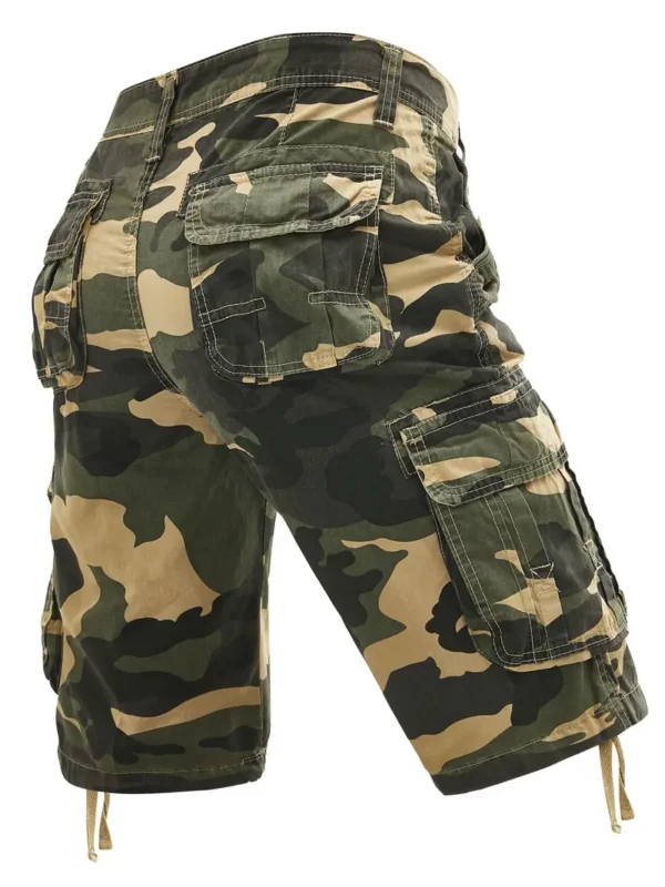 Short cargo imprimé camouflage pour homme pour l'été, short de sport d'extérieur tendance et décontracté – Image 5