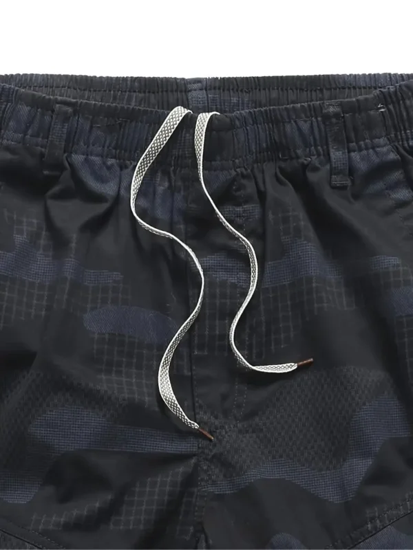 Short cargo ample à taille élastique avec poches latérales pour homme, motif camouflage décontracté, pour les loisirs en plein air et le travail en été – Image 5