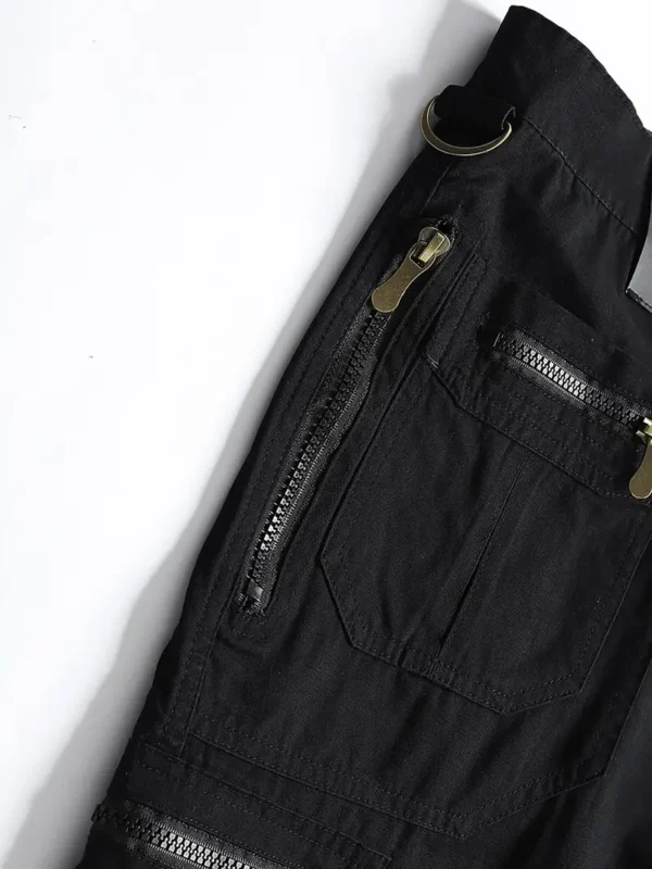 Short cargo en coton non extensible pour homme, short décontracté à poches multiples pour l'été et l'extérieur – Image 5