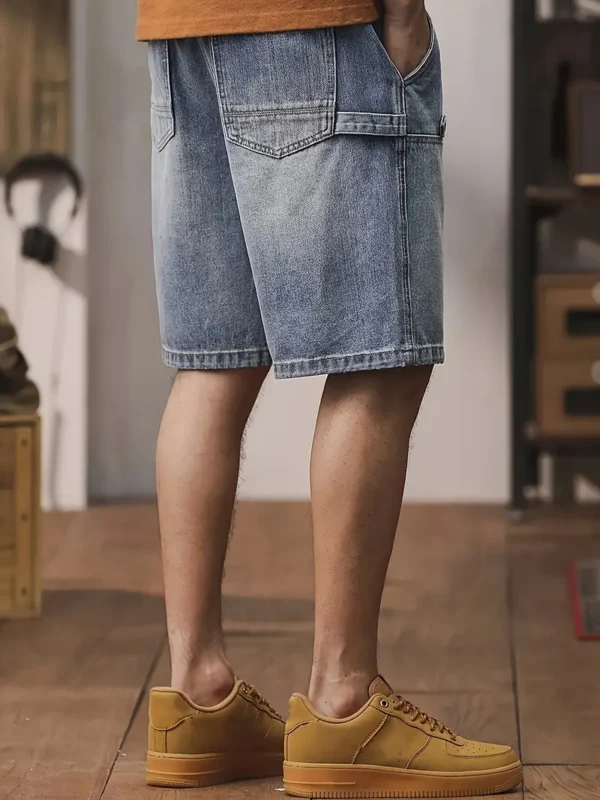 Short en jean ample uni pour homme avec poches Short en jean ample uni pour homme avec poches, jorts décontractés en coton mélangé avec cordon de serrage pour activités de plein air estivales août 16, 2024 Kotazando