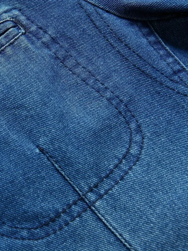 Blazer en jean à manches longues pour homme, coupe décontractée – Image 5