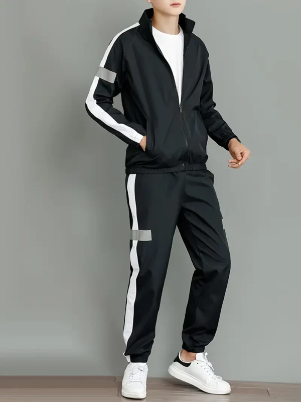 Ensemble de vêtements de sport décontractés pour hommes Ensemble de vêtements de sport décontractés pour hommes, Jacket zippée tendance et pantalon de jogging 21 août 2024 Kotazando