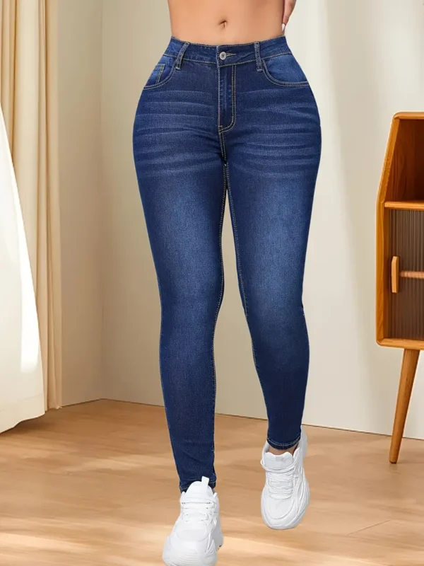 Jean slim moulant à poches obliques très extensibles Jean slim moulant à poches obliques très extensibles, jean moulant en denim pour femme et vêtements 11 août 2024 Kotazando