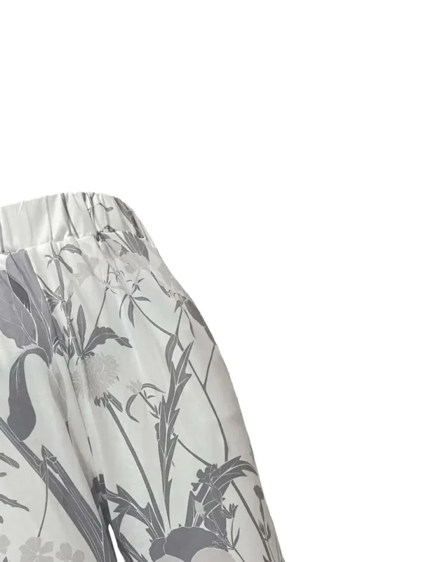 Short taille élastique à imprimé floral avec poche inclinée, short ample décontracté pour le printemps et l'été, vêtements pour femmes – Image 6