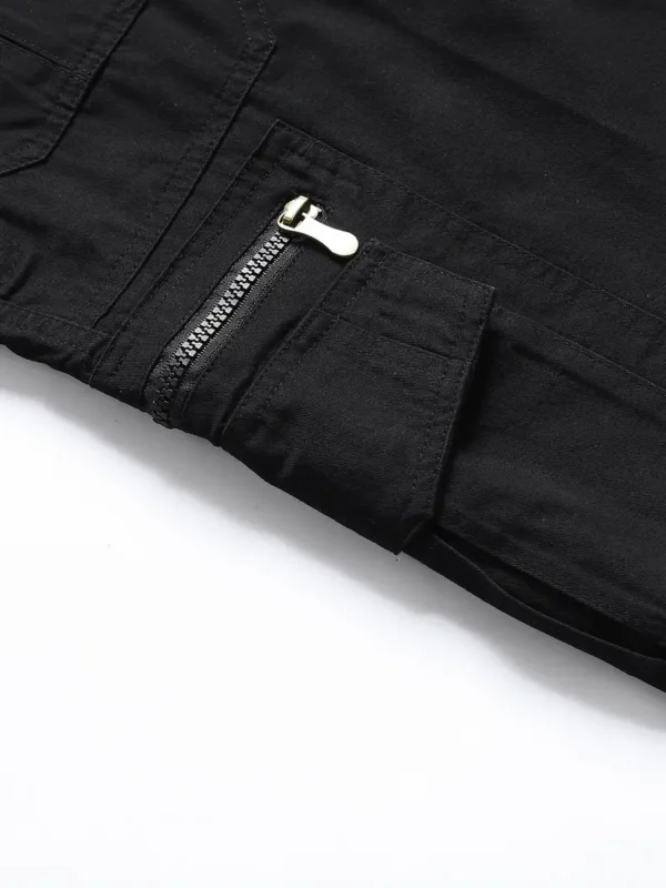 Short cargo en coton non extensible pour homme, short décontracté à poches multiples pour l'été et l'extérieur – Image 6
