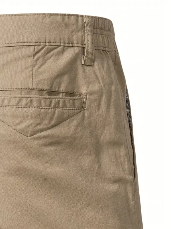 Short cargo d'extérieur de couleur unie pour homme, short classique décontracté tendance pour l'été – Image 6