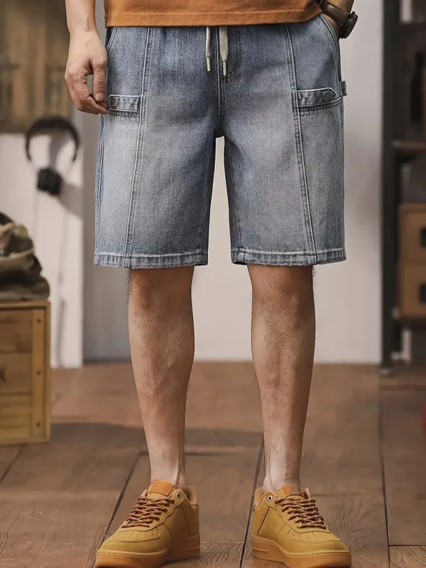 Short en jean ample uni pour homme avec poches Short en jean ample uni pour homme avec poches, jorts décontractés en coton mélangé avec cordon de serrage pour activités de plein air estivales août 16, 2024 Kotazando