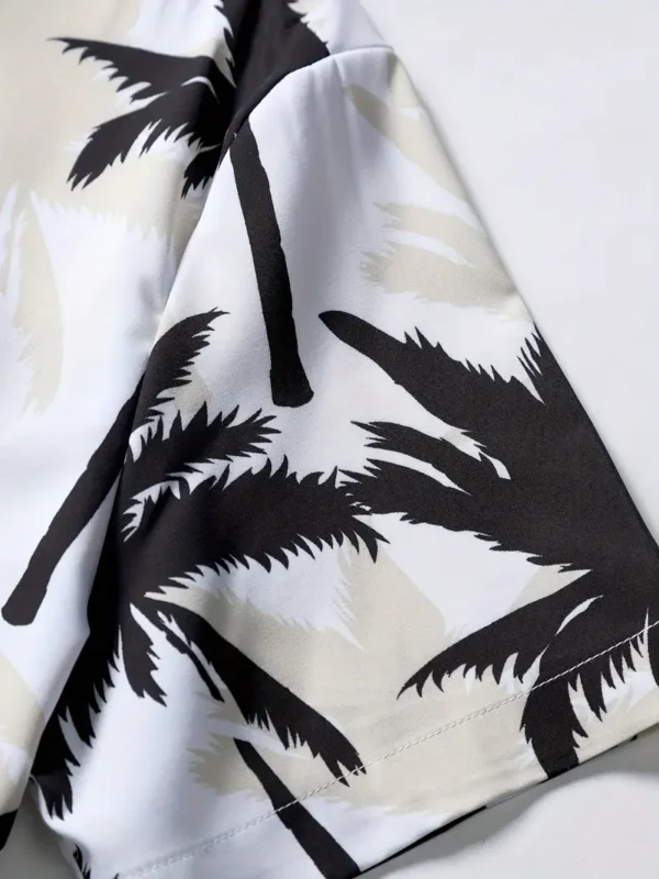 Tenue pour homme, ensemble 2 pièces décontracté avec imprimé graphique de cocotiers – Image 6