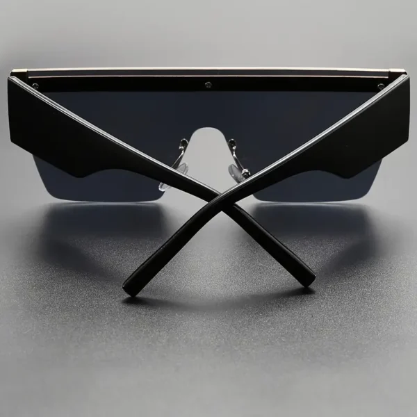 Lunettes de vue élégantes à demi-monture pour homme avec motif décoratif - Image 6