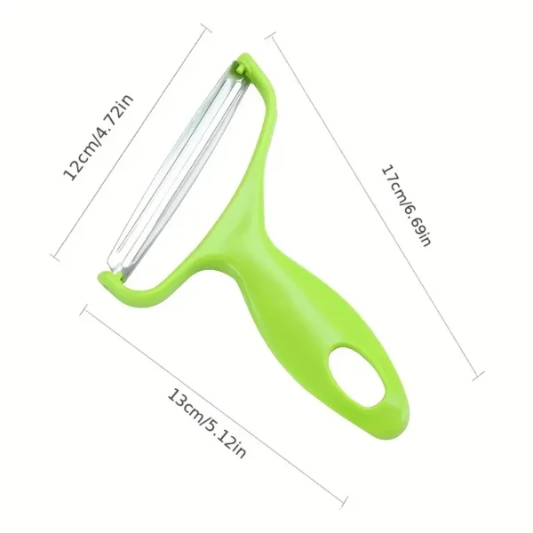 Râpe à choux violette et bleue - Couteau à éplucher à large ouverture pour déchiqueter et éplucher facilement les légumes du jardin – Image 7