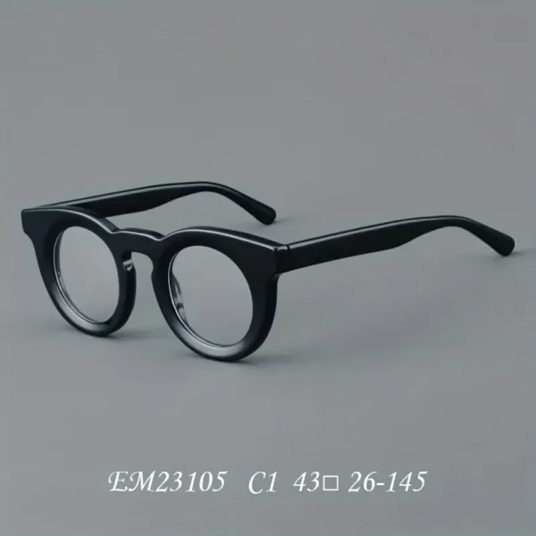 Montures de lunettes unisexes de style Preppy, Design œil de chat rétro, métal non précieux non plaqué, matériau de monture en plaque légère, pas de prescription de verres, instructions d'entretien simples – Image 7