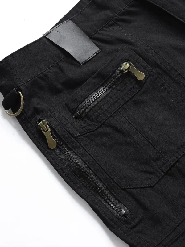 Short cargo en coton non extensible pour homme, short décontracté à poches multiples pour l'été et l'extérieur – Image 8