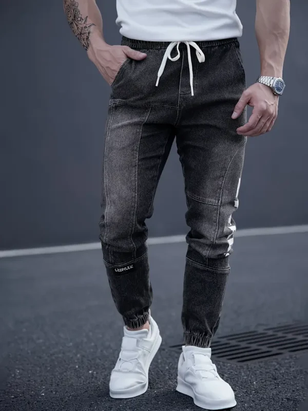 Jean slim décontracté à revers pour homme avec cordon de serrage Jean slim décontracté à revers pour homme avec cordon de serrage, pantalon en denim polyvalent de style urbain pour homme 17 août 2024 Kotazando