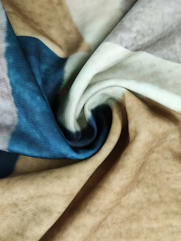 Pantalon décontracté à imprimé numérique multicolore à motif géométrique circulaire pour homme avec poche – Image 8