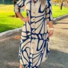 Robe chemise à imprimé intégral et boutons sur le devant Robe chemise à imprimé intégral et boutons sur le devant, robe élégante à manches longues et coupe ample pour le printemps et l'automne, vêtements pour femmes 26 décembre 2024 Kotazando