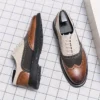 Mocassins Élégants pour Hommes Chaussures De Ville À Lacets Rétro Pour Homme, Avec Empiècements Bicolores Style Wing-tip Et Dessus En Simili Cuir, Résistantes À L'usure Et Antidérapantes, Pour Les Occasions Professionnelles Et Festives septembre 11, 2024 Kotazando