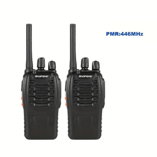 2pcs Radio Portable Bidirectionnelle Bon Marché 88E, Avec Indicateurs LED et Antenne Intégrée, Chargeur USB, Idéale pour la Randonnée, le Vélo et le Camping