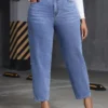 Pantalon en jean décontracté à taille élastique avec effet délavé Pantalon en jean décontracté à taille élastique avec effet délavé, grande taille, pour femmes. Vêtements et jeans en denim pour femmes. 13 septembre 2024 Kotazando