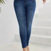 Jean skinny bleu taille haute à clous pour femmes grandes tailles Jean skinny bleu taille haute à clous pour femmes grandes tailles, pantalon en denim de style décontracté avec détails embellis, bas tendance - Coupe polyvalente et confortable - Parfait pour l'automne et l'hiver septembre 13, 2024 Kotazando