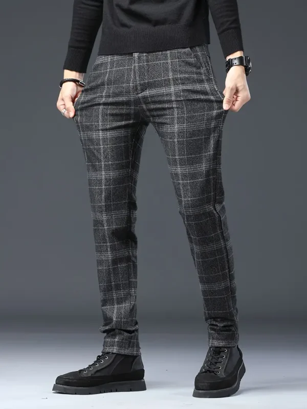 Pantalon À Carreaux Rétro Décontracté Pour Homme Pantalon À Carreaux Rétro Décontracté Pour Homme, Ajusté Et Élégant, Pour Les Activités De Loisirs D'automne Et D'hiver 16 septembre 2024 Kotazando