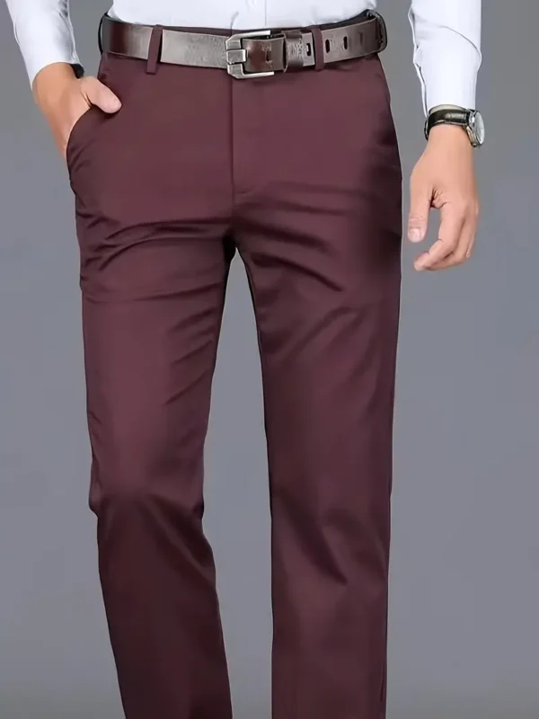 Pantalon de ville classique Pantalon de ville classique, pantalon de ville extensible de couleur unie pour homme pour les affaires et les occasions formelles 16 septembre 2024 Kotazando