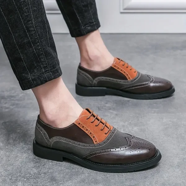 Chaussures De Ville À Lacets Rétro Pour Homme Chaussures De Ville À Lacets Rétro Pour Homme, Avec Empiècements Bicolores Style Wing-tip Et Dessus En Simili Cuir, Résistantes À L'usure Et Antidérapantes, Pour Les Occasions Professionnelles Et Festives 11 septembre 2024 Kotazando