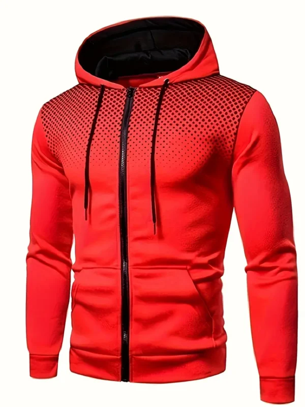 Sweat à capuche à imprimé à pois pour homme Sweat à capuche à imprimé à pois pour homme, sweat-shirt à capuche zippé avec cordon de serrage et poches, mode décontractée et sportive pour homme pour l'hiver et l'automne 21 septembre 2024 Kotazando