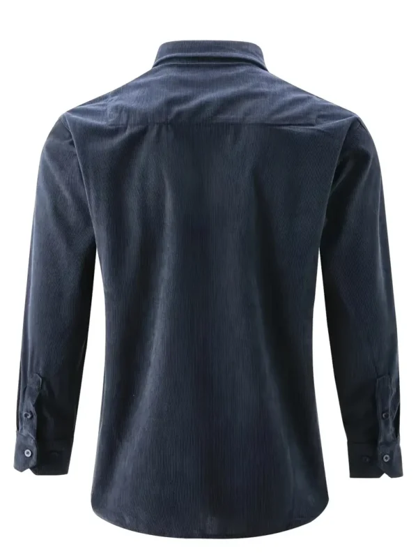 Chemise d'affaires en velours côtelé pour hommes – Image 12