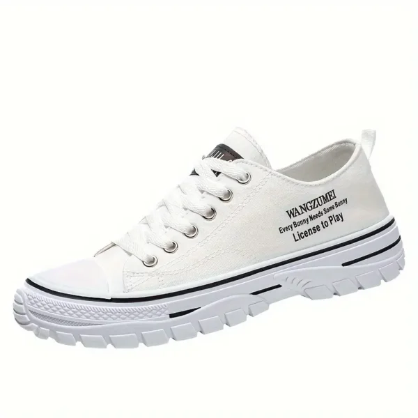 Sneakers unisexes légères en toile, Chaussures de sport décontractées basses avec semelle en caoutchouc pour la course à pied, la randonnée, la vie quotidienne et la mode urbaine, Baskets respirantes à lacets pour toutes les saisons
