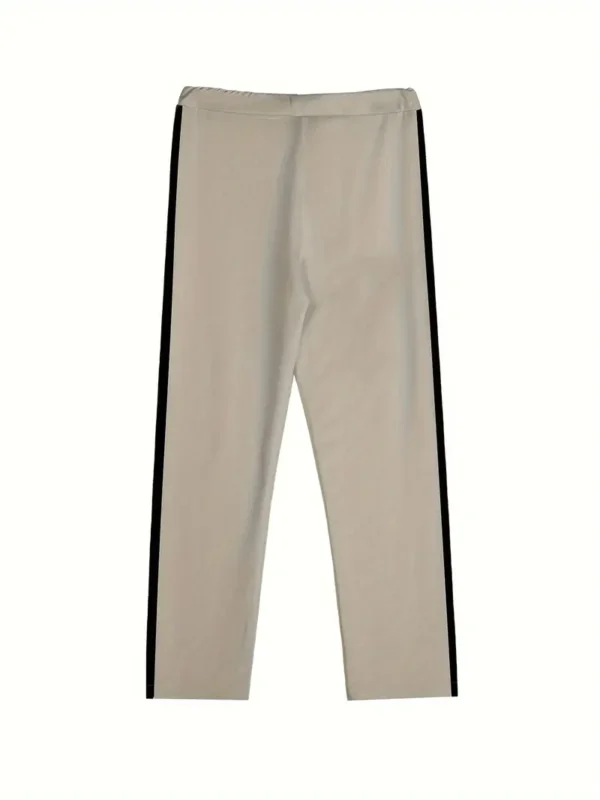 Pantalon habillé à deux couleurs avec impression numérique respirant et poches pour hommes - Image 3