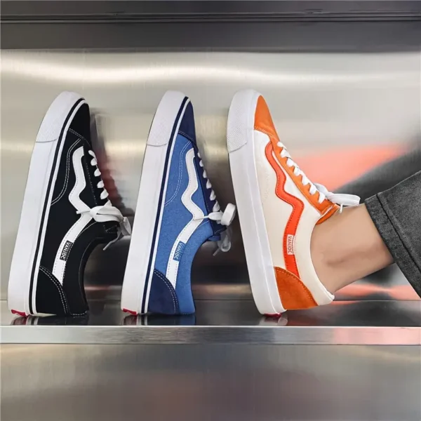 Chaussures De Skate Tendance Pour Hommes Avec Blocs De Couleurs Chaussures De Skate Tendance Pour Hommes Avec Blocs De Couleurs, Baskets Confortables À Lacets Respirantes Et Antidérapantes Pour Les Activités En Extérieur Des Hommes 9 septembre 2024 Kotazando