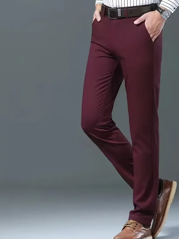 Pantalon de ville classique Pantalon de ville classique, pantalon de ville extensible de couleur unie pour homme pour les affaires et les occasions formelles 16 septembre 2024 Kotazando