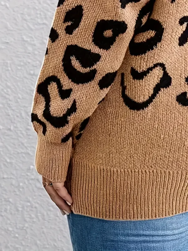 Pull ras du cou à motif léopard grande taille Pull ras du cou à motif léopard grande taille, pull élégant à manches longues pour l'automne et l'hiver, vêtements grande taille pour femmes septembre 28, 2024 Kotazando