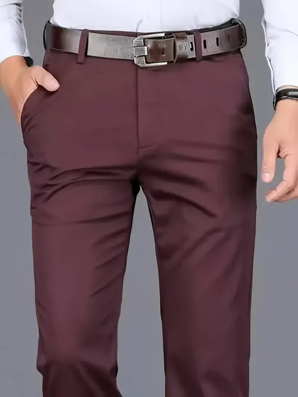 Pantalon de ville classique Pantalon de ville classique, pantalon de ville extensible de couleur unie pour homme pour les affaires et les occasions formelles 16 septembre 2024 Kotazando