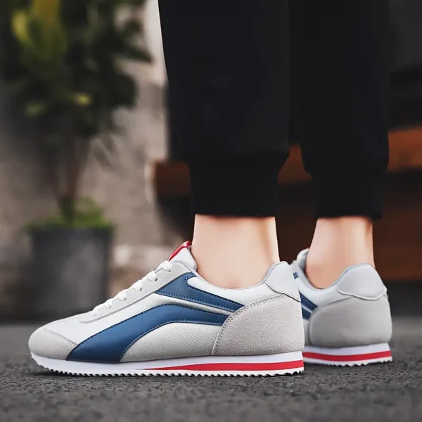 Baskets à lacets confortables pour hommes, légères et antidérapantes, idéales pour le printemps – Image 5
