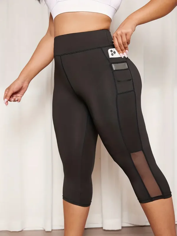 Pantalon Capri de Sport Grande Taille Pantalon Capri de Sport Grande Taille, Leggings Capri de Yoga Slim Taille Haute Solide pour Femmes avec Poches pour Téléphone 28 septembre 2024 Kotazando