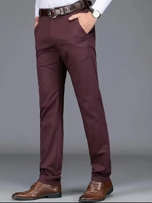 Pantalon de ville classique Pantalon de ville classique, pantalon de ville extensible de couleur unie pour homme pour les affaires et les occasions formelles 16 septembre 2024 Kotazando