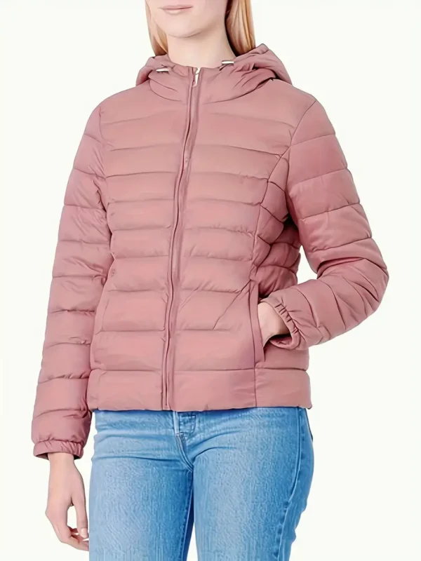 Manteau à capuche de couleur unie grande taille Manteau à capuche de couleur unie grande taille, vêtements d'extérieur chauds à manches longues avec fermeture éclair sur le devant pour l'automne et l'hiver, vêtements grande taille pour femmes 30 septembre 2024 Kotazando