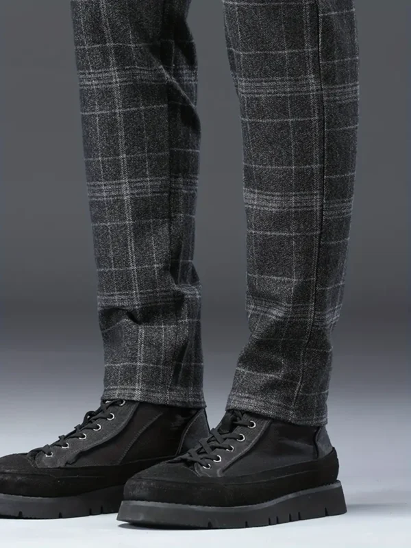 Pantalon À Carreaux Rétro Décontracté Pour Homme Pantalon À Carreaux Rétro Décontracté Pour Homme, Ajusté Et Élégant, Pour Les Activités De Loisirs D'automne Et D'hiver 16 septembre 2024 Kotazando